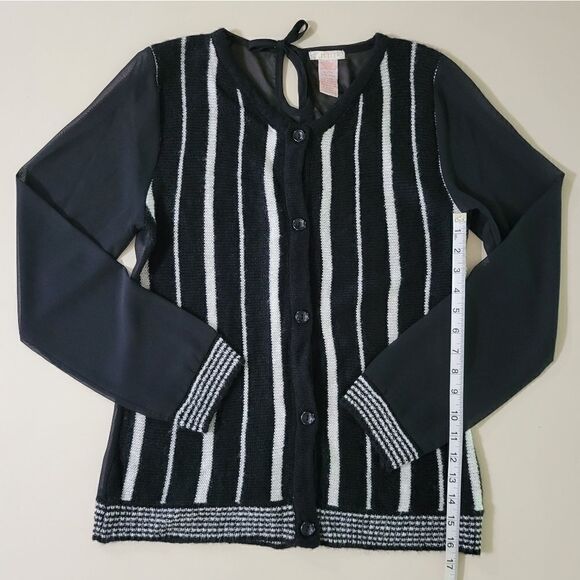 Tulle Anthropologie Women's Knit and Sheer Cardigan - Picture 5 of 10